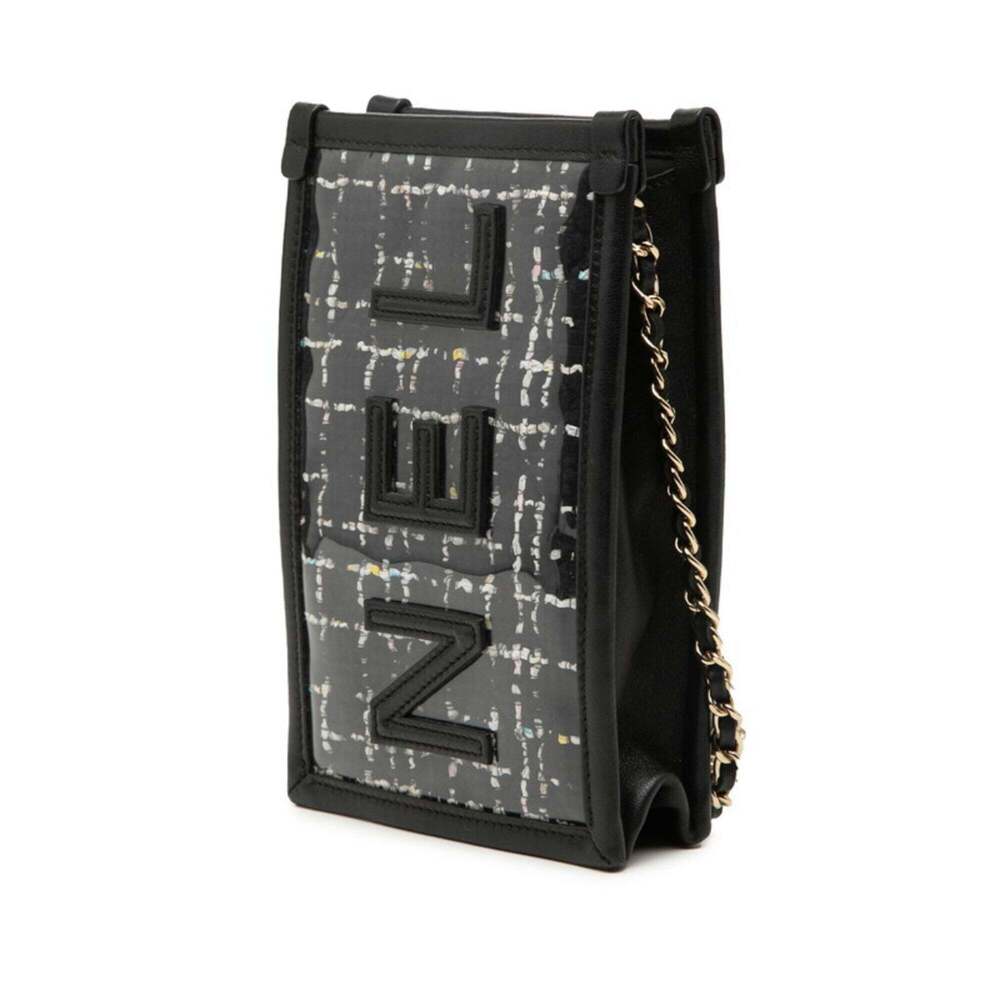 CHANEL Black Leather Shoulder Bag - Picture 2 of 6